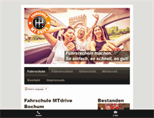 Tablet Screenshot of fahrschule-mtdrive.de